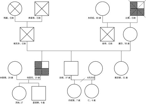 家庭關係圖畫法|免費可編輯家系圖範例與模板 